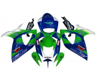 Carénages Moto Suzuki GSXR 600 / GSXR 750 2004-2005 - Blanc Bleu Vert