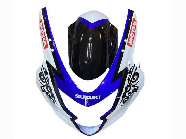 Carénage Moto Suzuki GSXR 600 / GSXR 750 2004-2005 - Blanc Bleu Noir Corona Motul