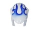 Carénages Moto Suzuki GSXR 600 / GSXR 750 2006-2007 - Blanc Bleu Flamme