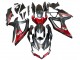 Carénages Moto Suzuki GSXR 600 / GSXR 750 2008-2010 - Noir Mat Rouge