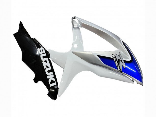 Carénages Moto Suzuki GSXR 600 / GSXR 750 2008-2010 - Blanc Argent Bleu Noir
