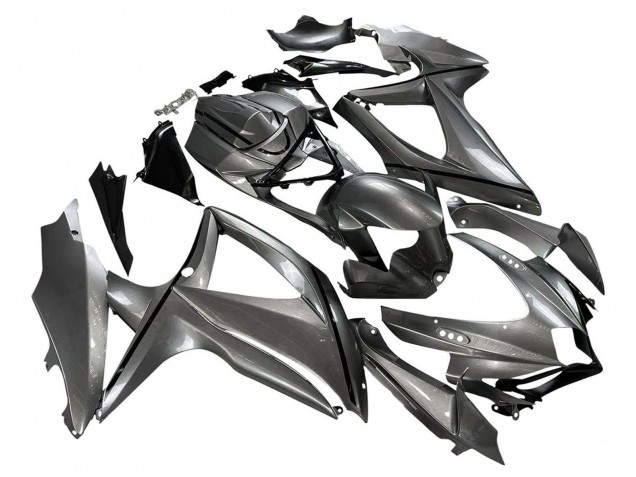 Carénages Moto Suzuki GSXR 600 / GSXR 750 2008-2010 - Gris Mat Noir
