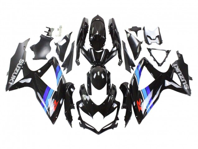 Carénages Moto Suzuki GSXR 600 / GSXR 750 2008-2010 - Noir Brillant Bleu