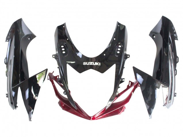 Kits Carénage Moto ABS Suzuki GSXR 600 / GSXR 750 2011-2024 - Rouge Noir Brillant
