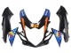 Carénages Moto Suzuki GSXR 600 / GSXR 750 2011-2024 - Bleu Clair Orange Noir Blanc Requin 46
