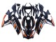 Carénages Moto Yamaha YZF R3/R25 2015-2018 - Bleu Orange Argent Yamalube