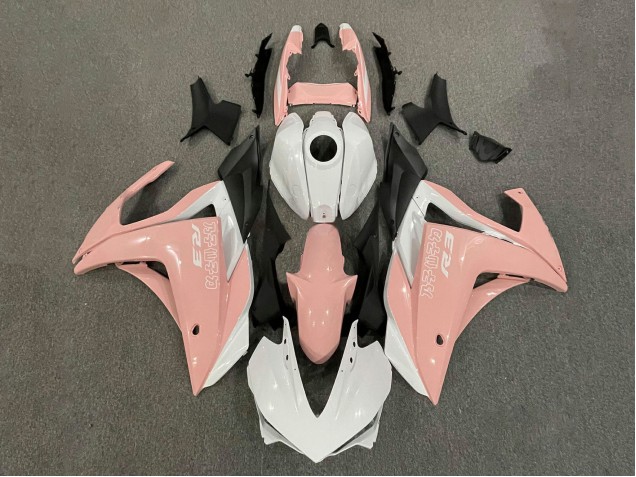 Carénages Moto Yamaha YZF R3/R25 2015-2018 - Blanc Rose Noir Mat