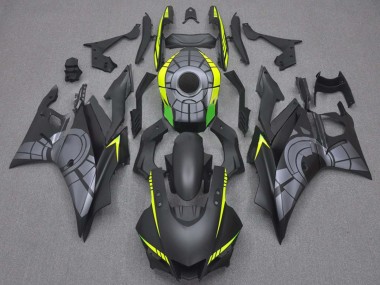 Carénages Moto Yamaha YZF R3/R25 2019-2021 - Jaune Gris Noir Mat