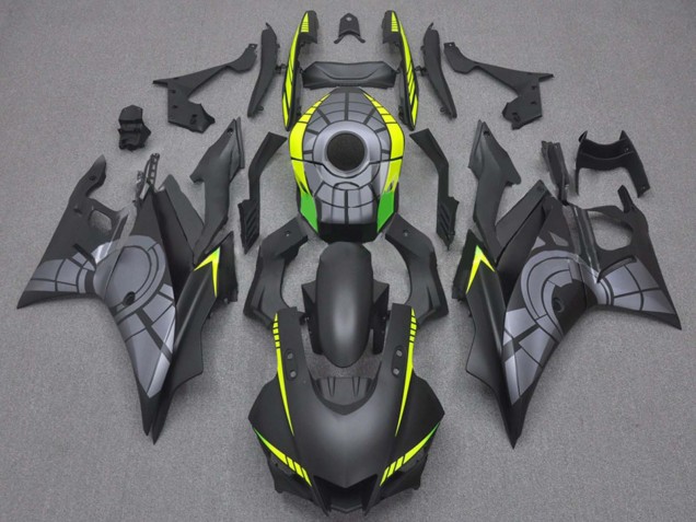 Carénages Moto Yamaha YZF R3/R25 2019-2021 - Jaune Gris Noir Mat