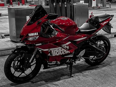Carénages Moto Yamaha YZF R3/R25 2019-2021 - Rouge Foncé Blanc Argent Noir Valsir