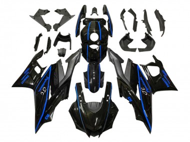 Carénages Moto Yamaha YZF R3/R25 2019-2021 - Noir Brillant Bleu Noir Mat
