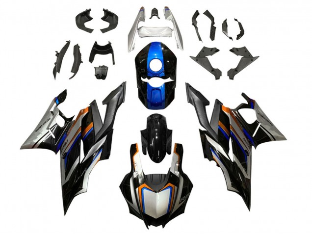 Carénages Moto Yamaha YZF R3/R25 2019-2021 - Argent Orange Bleu Noir