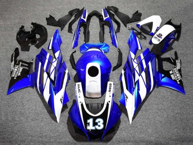 Carénages Moto Yamaha YZF R3/R25 2019-2021 - Bleu Blanc Noir Yamalube Petronas 13