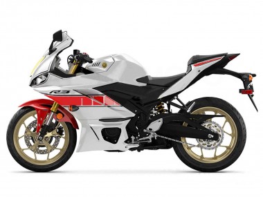 Carénages Moto Yamaha YZF R3/R25 2019-2021 - Blanc Rouge Jaune Noir