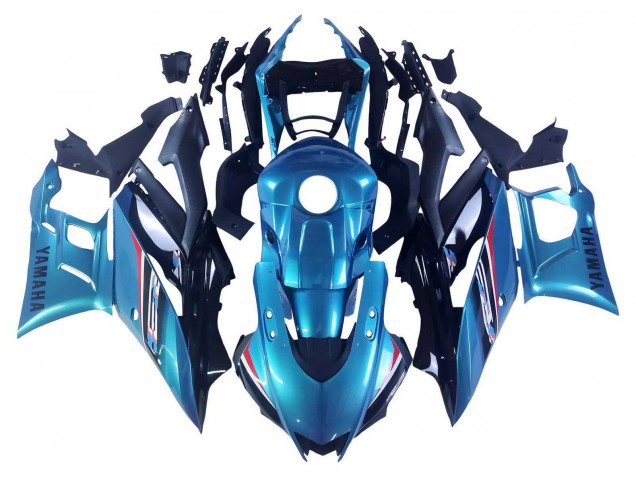 Carénage Moto Yamaha YZF R3/R25 2022-2024 - Bleu Blanc Rouge Noir