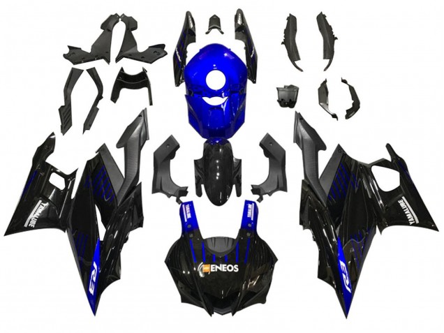 Carénages Moto Yamaha YZF R3/R25 2022-2024 - Bleu Noir ENEOS Yamalube