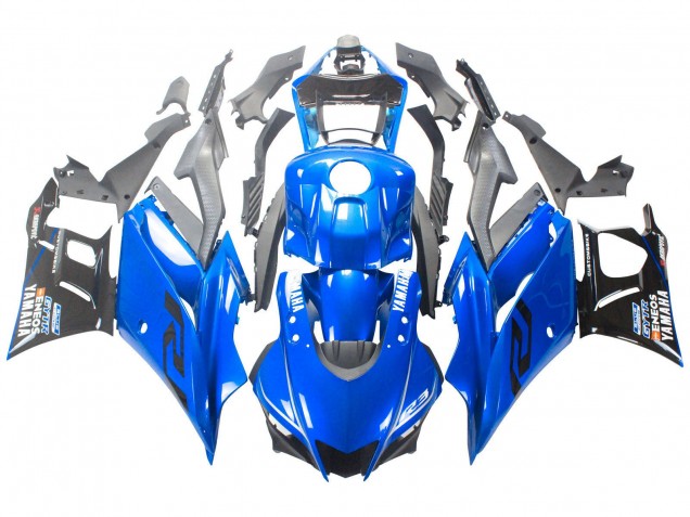 Carénages Moto Yamaha YZF R3/R25 2022-2024 - Bleu Noir ENEOS