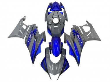 Carénages Moto Yamaha YZF R3/R25 2022-2024 - Gris Foncé Bleu