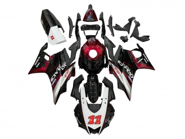 Carénages Moto Yamaha YZF R3/R25 2022-2024 - Rouge Argent Noir 11