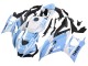 Carénages Moto Yamaha YZF R3/R25 2022-2024 - Blanc Bleu Clair