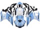 Carénages Moto Yamaha YZF R3/R25 2022-2024 - Blanc Bleu Clair