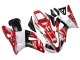 Carénages Moto Yamaha YZF 1000 R1 1998-1999 - Rouge Blanc Noir Jaune Monstre Milwaukee MAXXIS 11