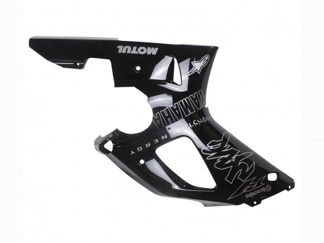 Carénages Moto Yamaha YZF 1000 R1 2000-2001 - Noir Brillant Blanc Monstre Motul