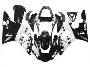 Carénages Moto Yamaha YZF 1000 R1 2000-2001 - Blanc Noir