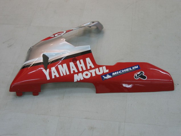 Carénages Moto Yamaha YZF 1000 R1 2000-2001 - Argent Rouge Fortuna Motul