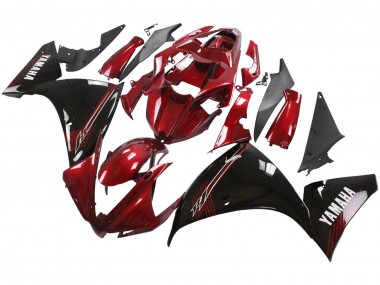 Carénages Moto Yamaha YZF 1000 R1 2012-2014 - Rouge Noir Brillant