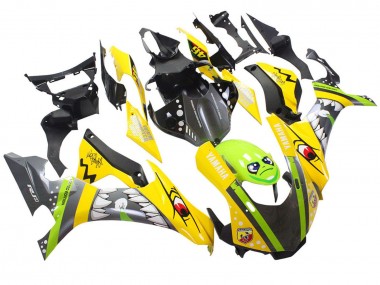 Carénages Moto Yamaha YZF 1000 R1 2015-2019 - Jaune Vert Requin