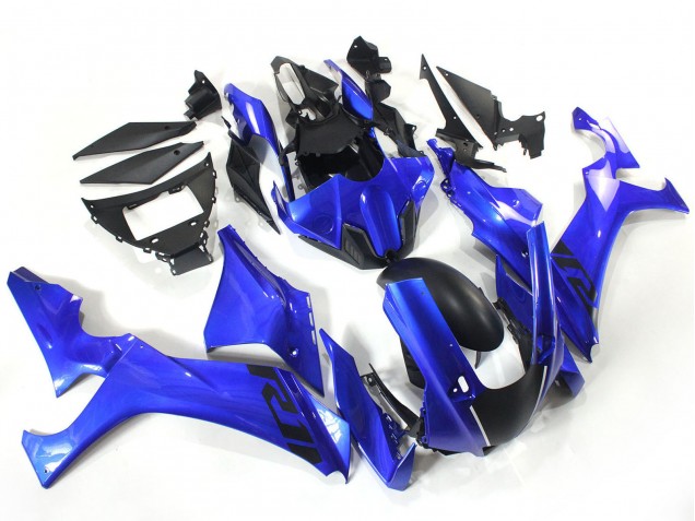 Carénages Moto Yamaha YZF 1000 R1 2020-2025 - Bleu Noir Mat