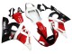 Carénages Moto Yamaha YZF 600 R6 1998-2002 - Blanc Rouge Noir Brillant