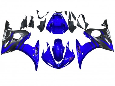 Carénages Moto Yamaha YZF R6S 2006-2009 - Bleu Noir