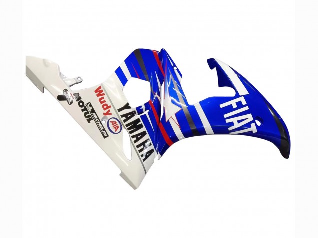 Carénages Moto Yamaha YZF R6S 2006-2009 - Blanc Bleu Fiat Motul Kastinee