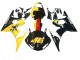 Carénages Moto Yamaha YZF R6S 2006-2009 - Jaune Rouge Noir Brillant 46