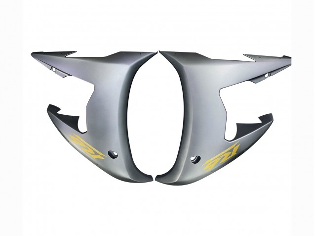 Carénages Moto Yamaha YZF R6S 2006-2009 - Gris Mat Noir Mat Or Décalque