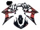 Carénage Moto Yamaha YZF R6 2003-2004 - Noir Brillant Rouge