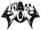Carénages Moto Yamaha YZF R6S 2006-2009 - Noir Brillant Rouge