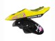 Carénages Moto Yamaha YZF R6 2003-2004 - Jaune Rose Noir Brillant Rossi Repsol 46