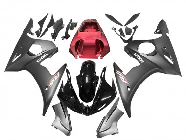 Carénages Moto Yamaha YZF R6S 2006-2009 - Noir Rouge