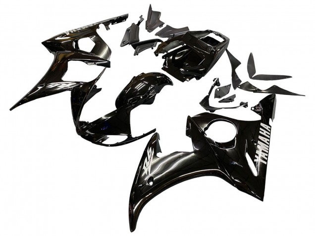 Carénages Moto Yamaha YZF 600 R6 2005 - Noir Brillant