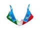 Carénages Moto Yamaha YZF 600 R6 2005 - Bleu Clair Blanc Vert Rouge Kastinee Dunlop Motul