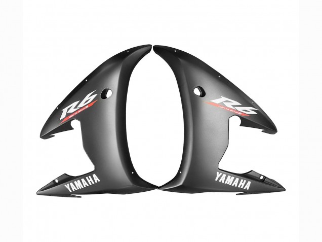 Carénages Moto Yamaha YZF 600 R6 2005 - Noir Mat Noir Brillant Gris Rouge