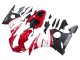 Carénages Moto Yamaha YZF 600 R6 2005 - Rouge Blanc Noir Mat