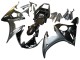 Carénages Moto Yamaha YZF 600 R6 2005 - Noir Brillant Noir Mat Or