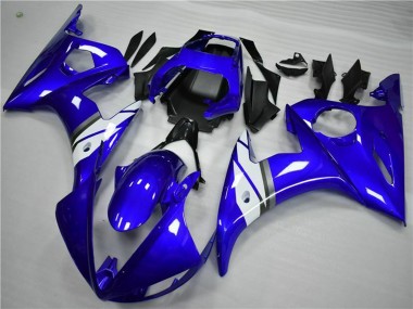 Carénages Moto Yamaha YZF 600 R6 2005 - Bleu Blanc