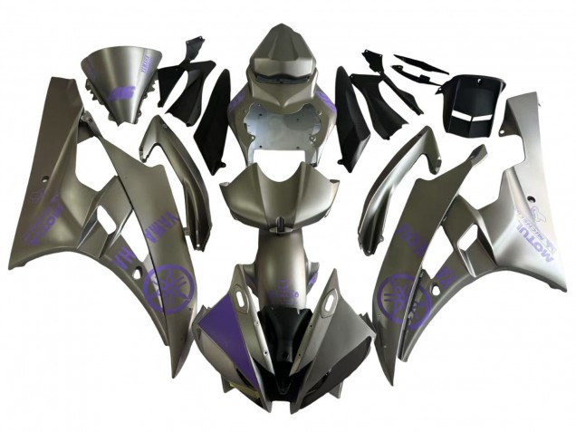 Carénages Moto Yamaha YZF 600 R6 2006-2007 - Gris Violet Motul