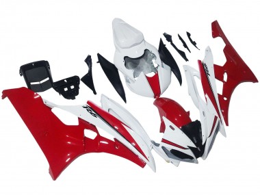 Carénages Moto Yamaha YZF 600 R6 2006-2007 - Blanc Rouge