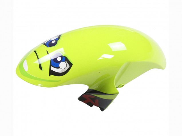 Carénages Moto Yamaha YZF 600 R6 2006-2007 - Bleu Vert Néon Noir Requin